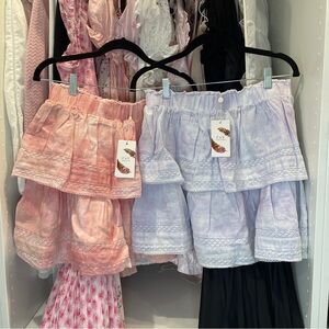 LoveShackFancy Ruffle mini skirt